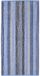 Cawö Serviette Unique Stripes Saphir Bleu (Set de 3)