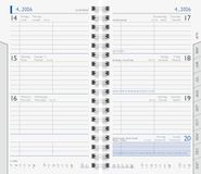 BRUNNEN Week-reserve kalender Mod. 756 2026 | 87 × 153 mm, karton, wit