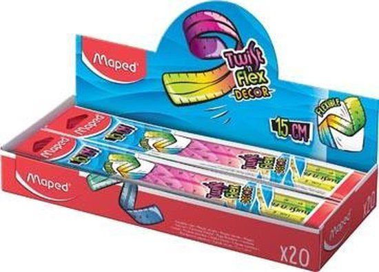Maped Office LAT TWIST'N FLEX DECOR 15CM