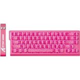 Attack Shark Clavier gaming X68 HE - 66 touches - Commutateurs magnétiques - 8 000 Hz - RGB - Remplacement à chaud - Rose
