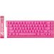 Attack Shark Clavier gaming X68 HE - 66 touches - Commutateurs magnétiques - 8 000 Hz - RGB - Remplacement à chaud - Rose