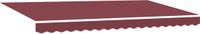 vidaXL Uitschuifbare luifel bordeauxrood 350 x 200 cm stof