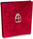 Witbaard Boekomslag - voor het grote boek van Sinterklaas - rood - 32 x 55 cm