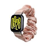 kwmobile elastisch bandje voor smartwatch - geschikt voor Xiaomi Redmi Watch 5 Active / Watch 5 Lite - Horlogebandje van katoen - In metallic goud
