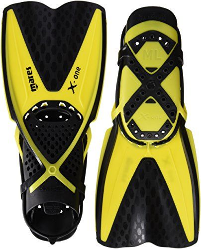 Mares X-one Zwemvliezen - Zwart/Geel - Maat: n.v.t.