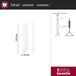 Paulmann 97474 URail Pendulum Adapter, inkortbaar, mat chroom, railsysteem