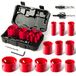 HYCHIKA Bi-metalen Gatenzaag Set, 17-delige 11 Zaagbladen, 2 * Doornen, 3 * Boren, 1 * Zeskantsleutel, Scherpe Diepte: 40mm, Perfect voor het Boren van Zacht Metaal, Hout, PVC-plank en Kunststof