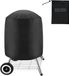 Coverz Housse BBQ ronde imperméable - 47 cm - Noir