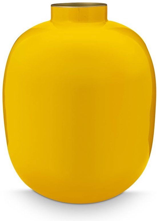 Pip Studio Vaas - Oker - Metaal - 32cm