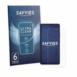 Savvies - Screenprotector voor General Mobile Fenix II Pro - Folie Beschermfolie transparant 6 Stuks