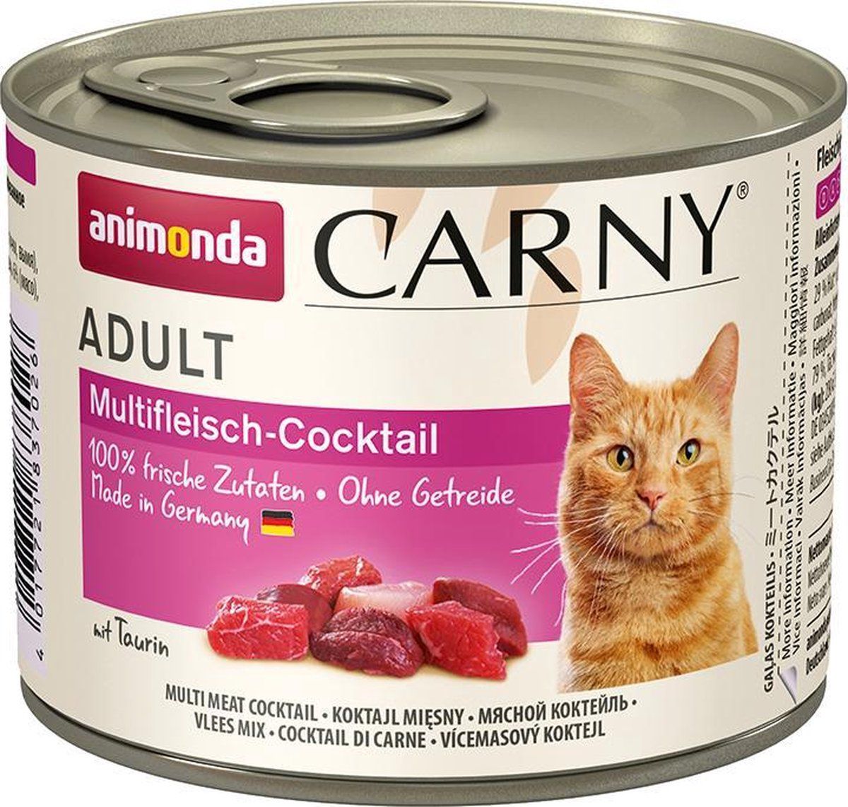 Animonda Carny Kattenvoer Voor Volwassen Katten - 6 x 200 g - Meerkleurig