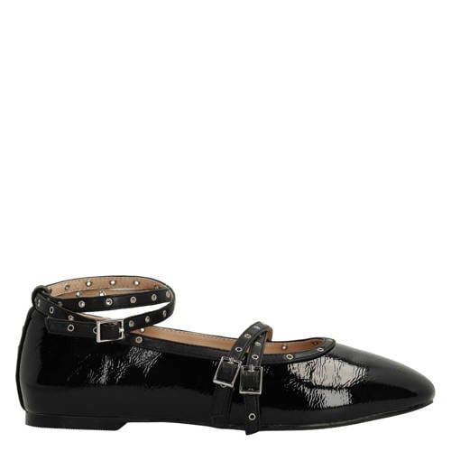 Sacha Black Ballerina Flats