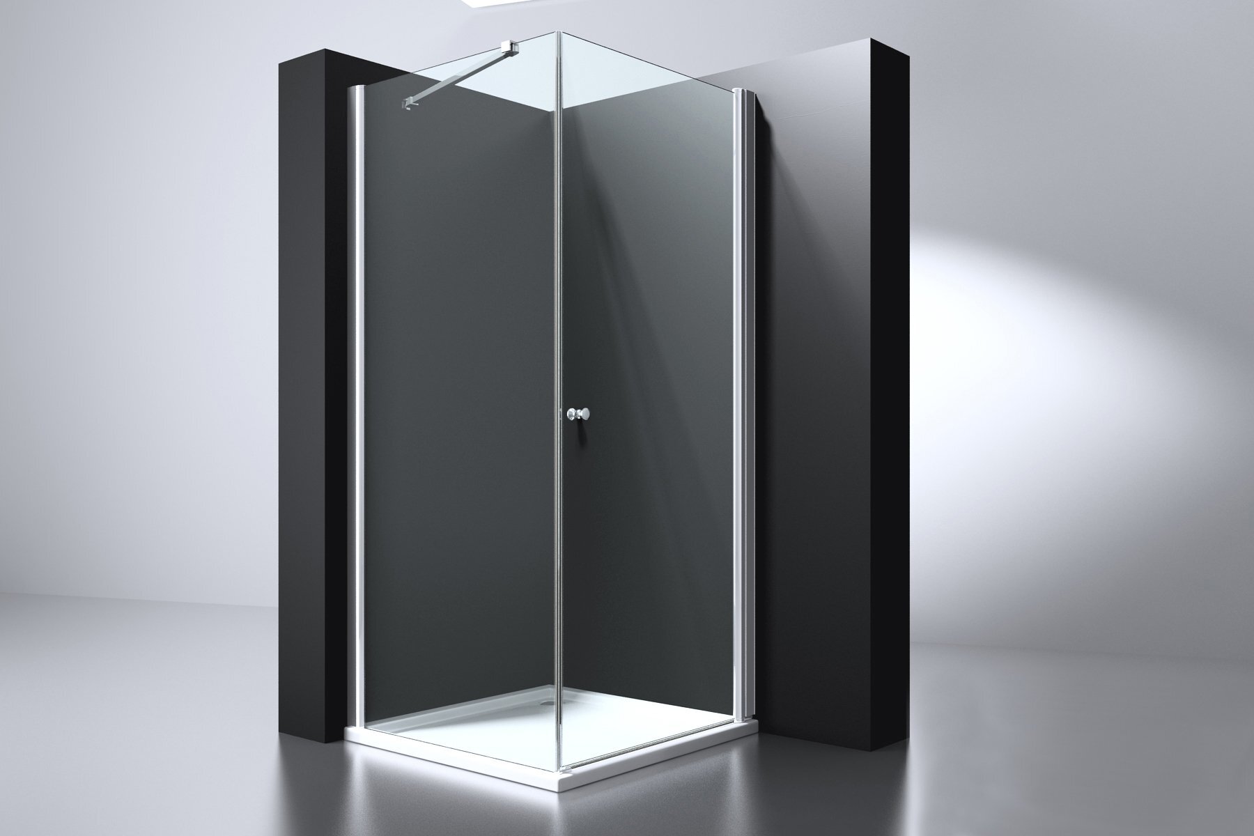 Best Design erico vierkante cabine met 1 swing deur 90 x 90 x 200 cm nano glas 6 mm