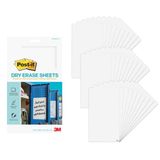 Post-it Droog wisvellen, 30 vellen/pak, Instant Whiteboard, 7" x 11.3" (DEFSheets-30PK)