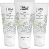 Therme Zen White Lotus Shower Satin - 3 x 200 ml - Voordeelverpakking