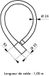 Sleutelslot THIRARD Motorslot, met sleutel, STUNT, met sleutel, 25 mm, 100 cm