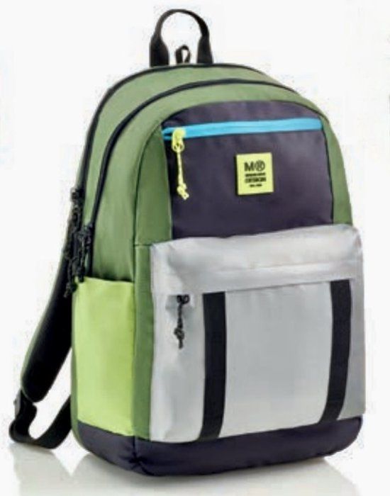 MIQUELRIUS Rucksack Triple Amsterdam Recy 3 Fächern grün