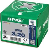 Spax T-star spaanplaatschroef vz pk 3.0x20mm T10