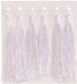 Brewis White decorative braids, 8 cm, 6 pieces
