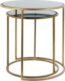 Light & Living Bijzettafel Duarte - Smoke - Ø50cm - Set van 2 - Modern