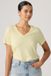 Levi's Favorite Cotton T shirt met V hals - Women's - XS - Geel / Pear Sorbet