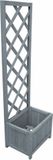 vidaXL Plantenbak met latwerk 40x30x135 cm massief vurenhout