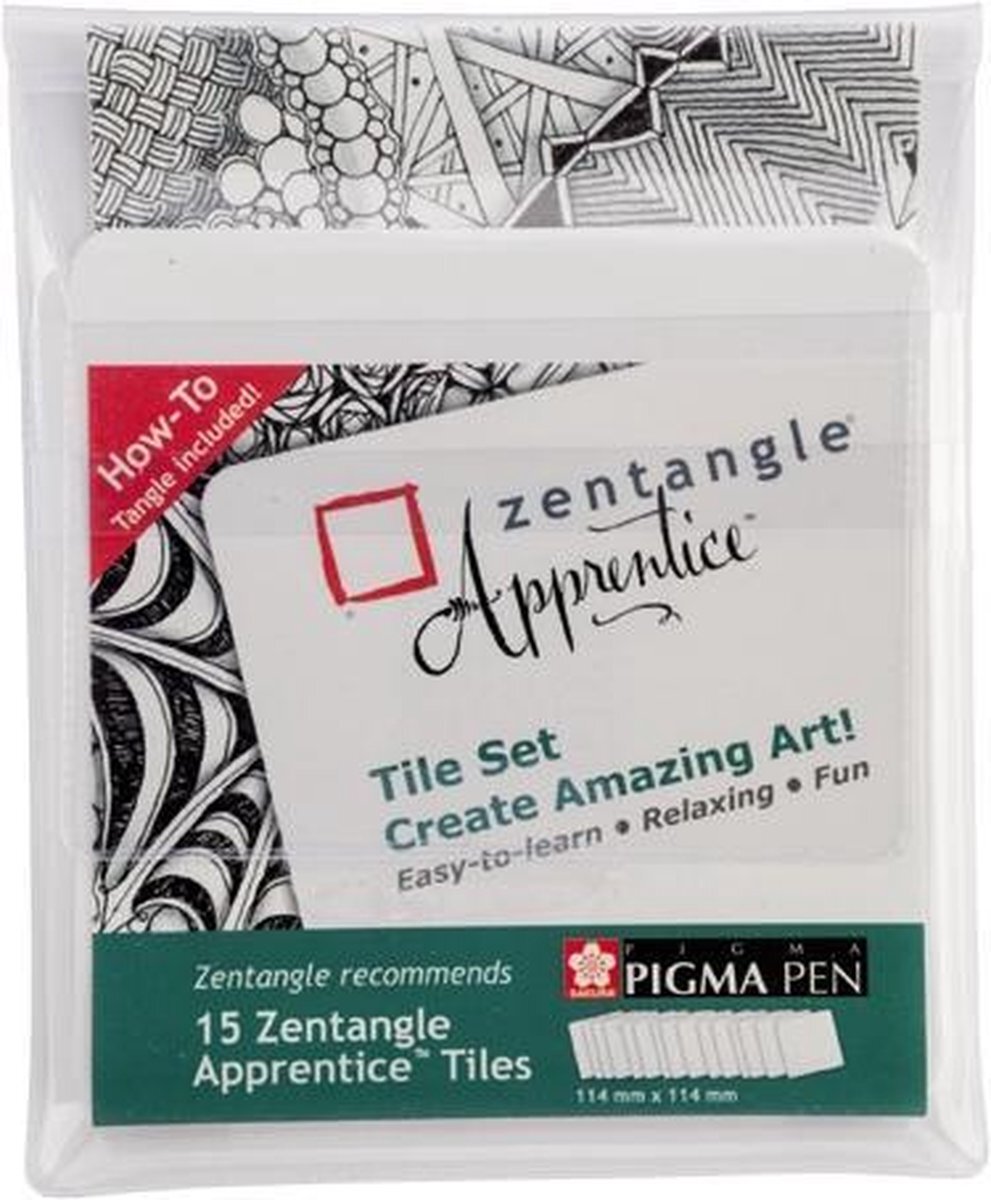 Sakura Zentangle Apprentice Tile Set (15 Apprentice tiles)