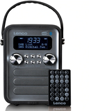 Lenco PDR-051BKSI Portable DAB Radio - FM, DAB+, Bluetooth, AUX, LCD, MicroSD, Black