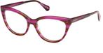 Max&co MO5131 Violet/horn 53/16/145 FEMME Montures de lunettes