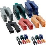 Relaxdays Uitvulplaatjes set van 144 - kunststof - 1-6 mm