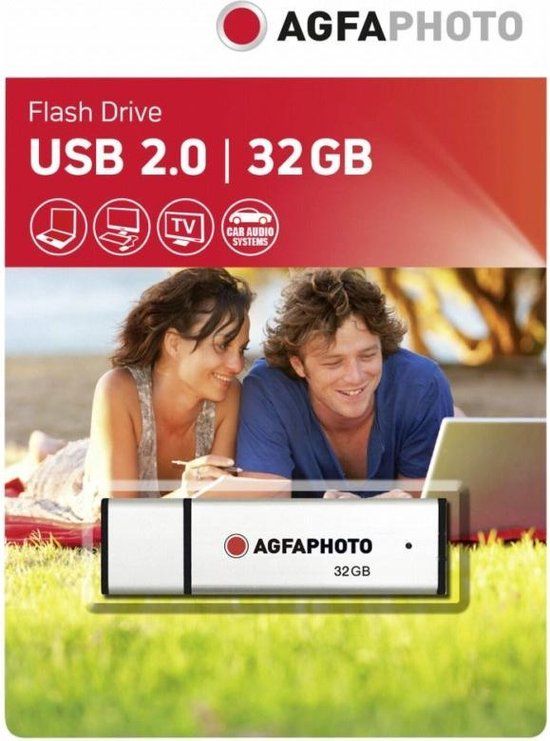 AgfaPhoto USB Flash Drive 2.0 - 32GB - Black