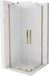 Mexen Velar Duo douchecabine 90 x 90 cm, mat glas, goud