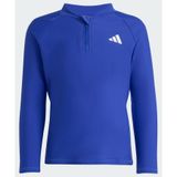 adidas uniseks-kind Long Sleeves Zip Rashguard Kids Swimwear, semi lucid blue, 9-10 Years