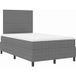 Maison Exclusive - Boxspringbed, gris clair et blanc, 120 x 190 cm, revêtement en cordura