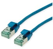 Roline U/FTP DataCentre patchkabel Cat.6A (Klasse EA), extra dun, blauw, 1 m