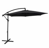 Acaza Parasol - duurzame Zweefparasol Ø300 cm - Kantelbaar - Grijs