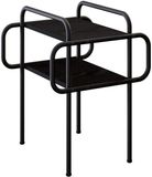 vidaXL Salontafel Zwart eiken 40 x 40 x 51 cm Bewerkt hout