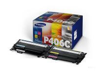 Samsung CLT-P406C - Toner Cartridge Kit - Black, Cyan, Magenta, Yellow - 1500 Pages
