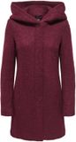ONLY Wollen jas ONLNEWSOPHIA Windsor Wine 1 XXL