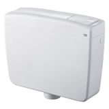 Spoelbak Delta Spoelbak Delta 2 buiten toilet 3/9 l compleet met dubbele afvoer Wit