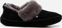 Warmbat Barrine Suede Dames Sloffen - Zwart