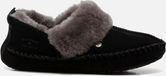 Warmbat Barrine Suede Dames Pantoufles - Zwart