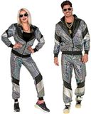W WIDMANN MILANO Trainingspak Jaren '80 Discobal Joggingpak Retrostijl Badknoop-outfit