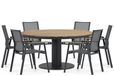 Lifestyle Garden Furniture Lifestyle Fiora/Salerno 160 cm dining tuinset 7-delig