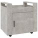 Armoire de bureau 60x45x60 cm bois traité gris béton