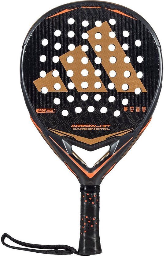 Adidas Arrow Hit Carbon Ctrl 2026 Padelracket Heren - Antraciet / Oranje
