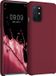 kwmobile telefoonhoesje geschikt voor OnePlus 8T - Hoesje met siliconen coating - Smartphone case in rabarber rood