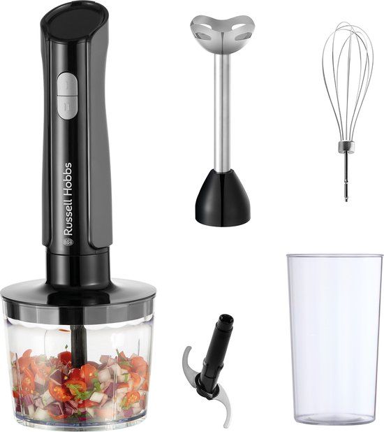 Russell Hobbs Desire Matte Charcoal 3-in-1 Staafmixer - Antraciet - 500W