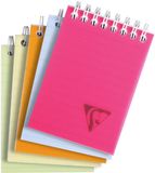 Clairefontaine A7 geruit spiraalnotitieblok met transparante cover