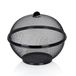 kela COMO Fruitmand met vliegenbescherming, 26,5 cm, metaal, zwart